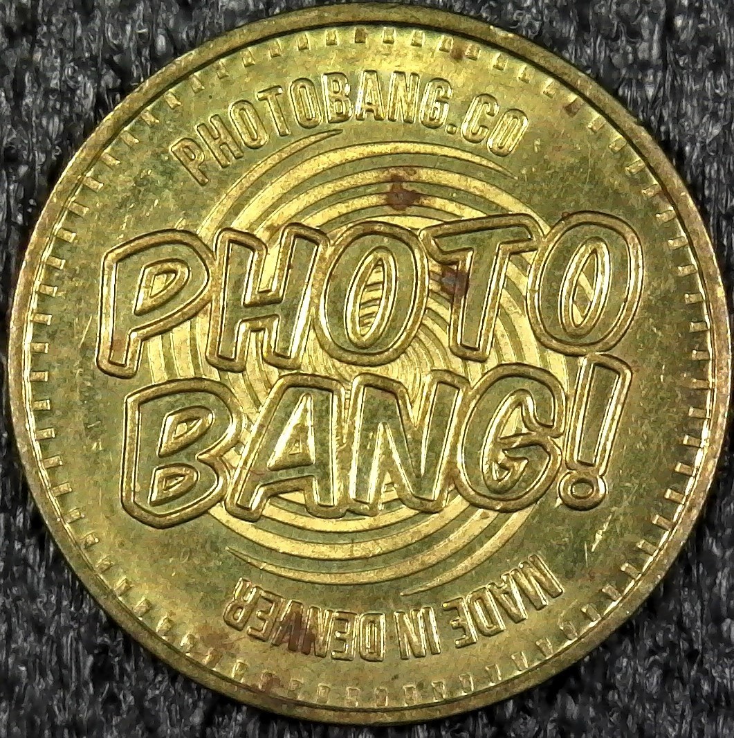 Photo Bang Photobang.co Made in Denver No Cash Value Vending Token 25mm (c888)