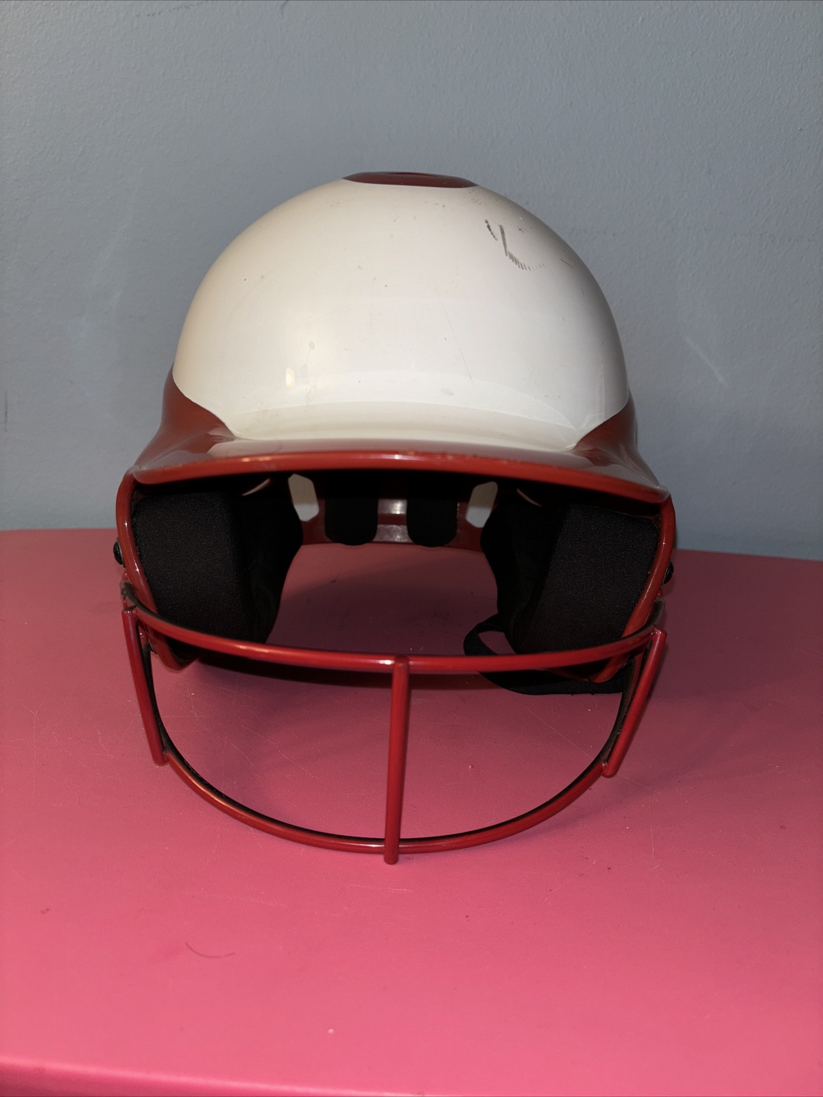 Rip-It Vision Pro Fastpitch Softball Helmet Small/medium Red And White