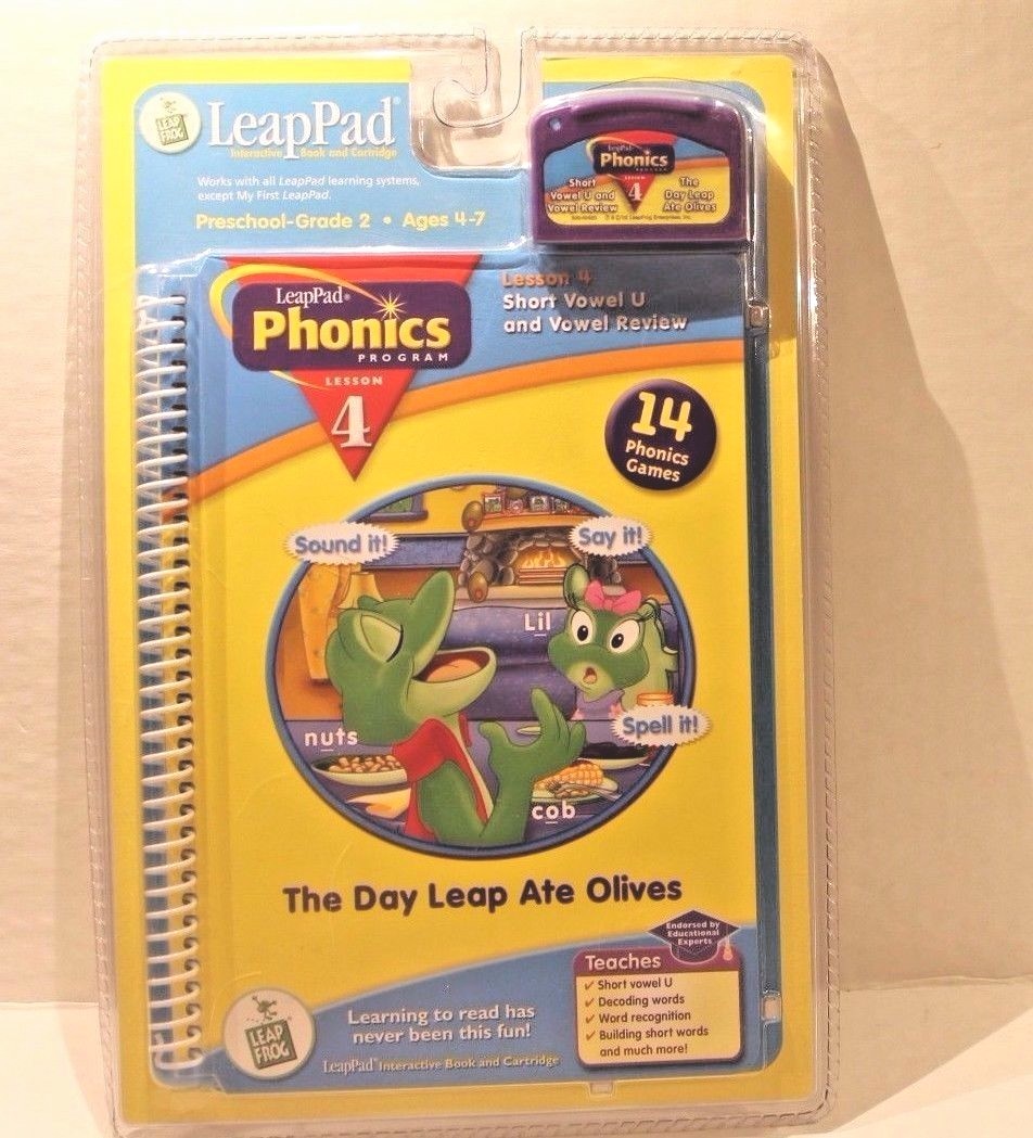 LeapFrog LeapPad Phonics Lesson 4 Short Vowel U Phonics Book & Game Cartridge