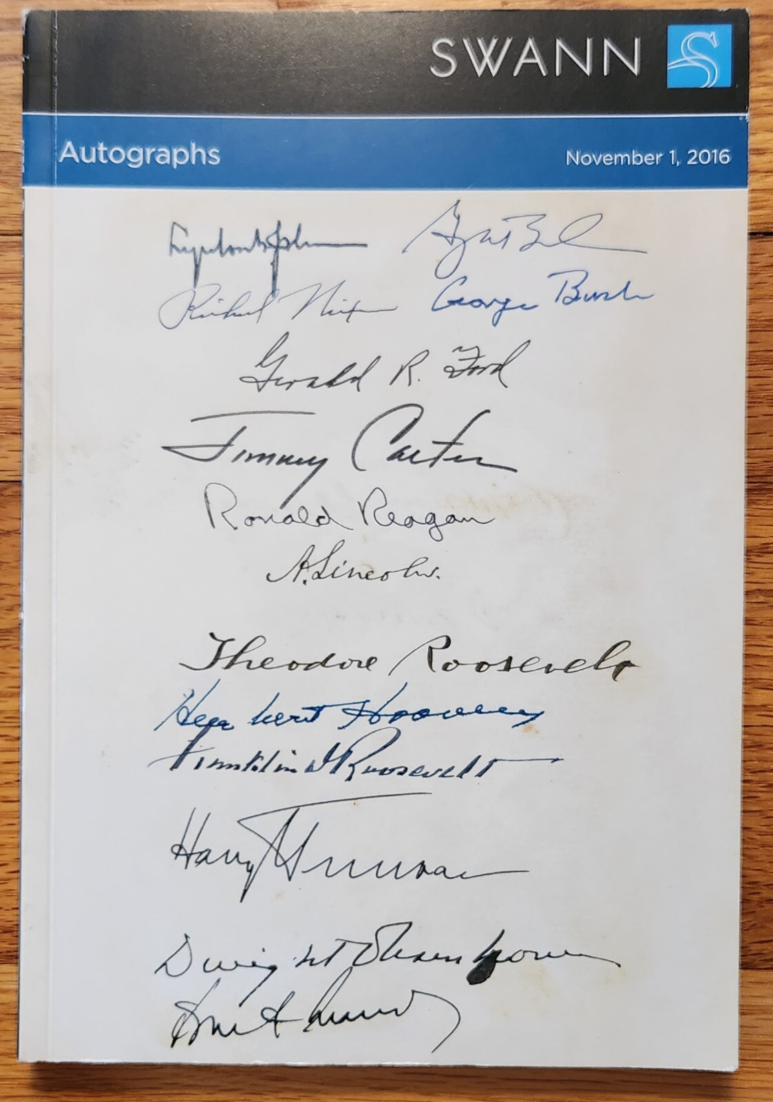 Autographs Auction Catalog Swann 2016 Milton Slater Collection