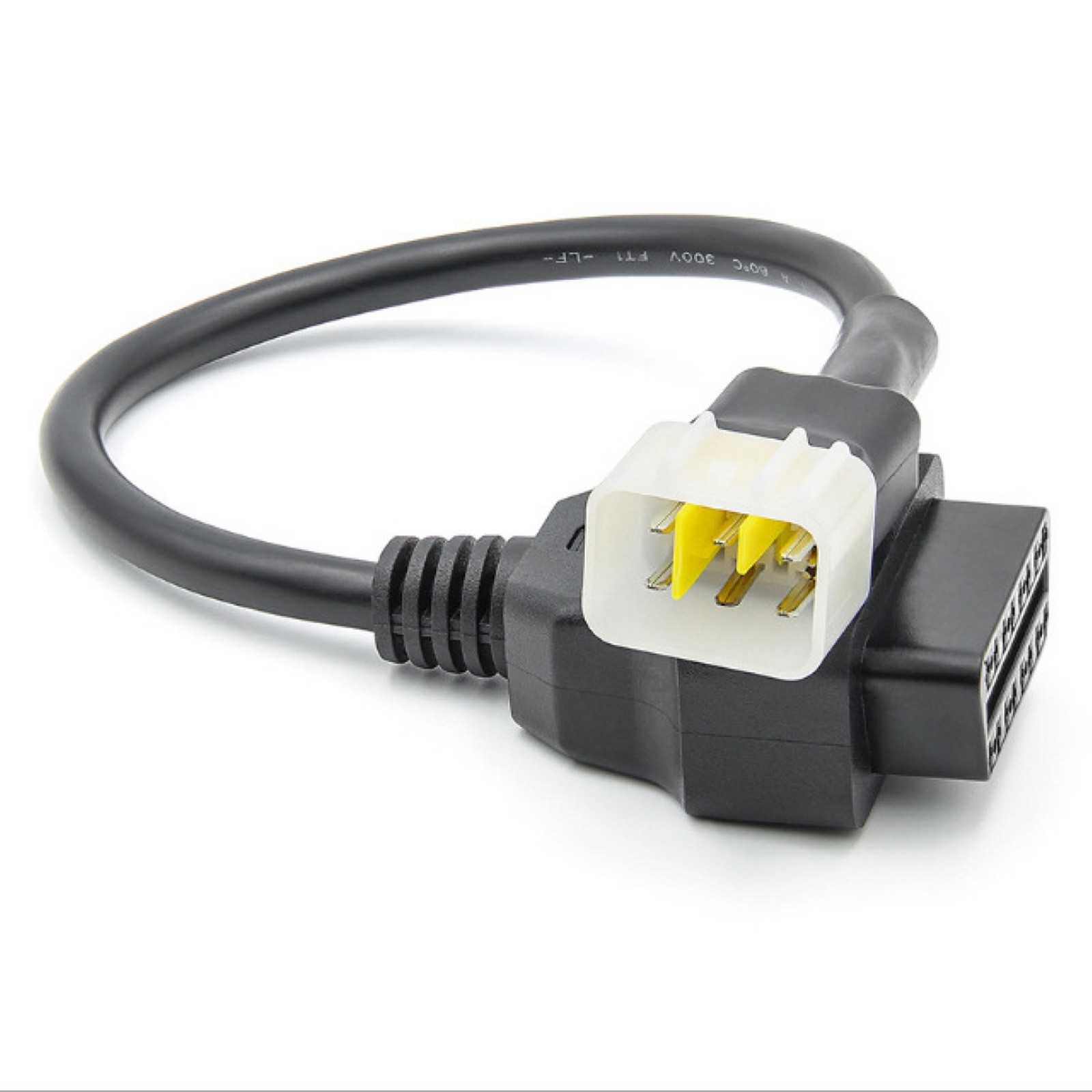 6-Pin to 16-Pin Motorcycle OBD2 Diagnostic Adapter Cable For Delphi Test Line R