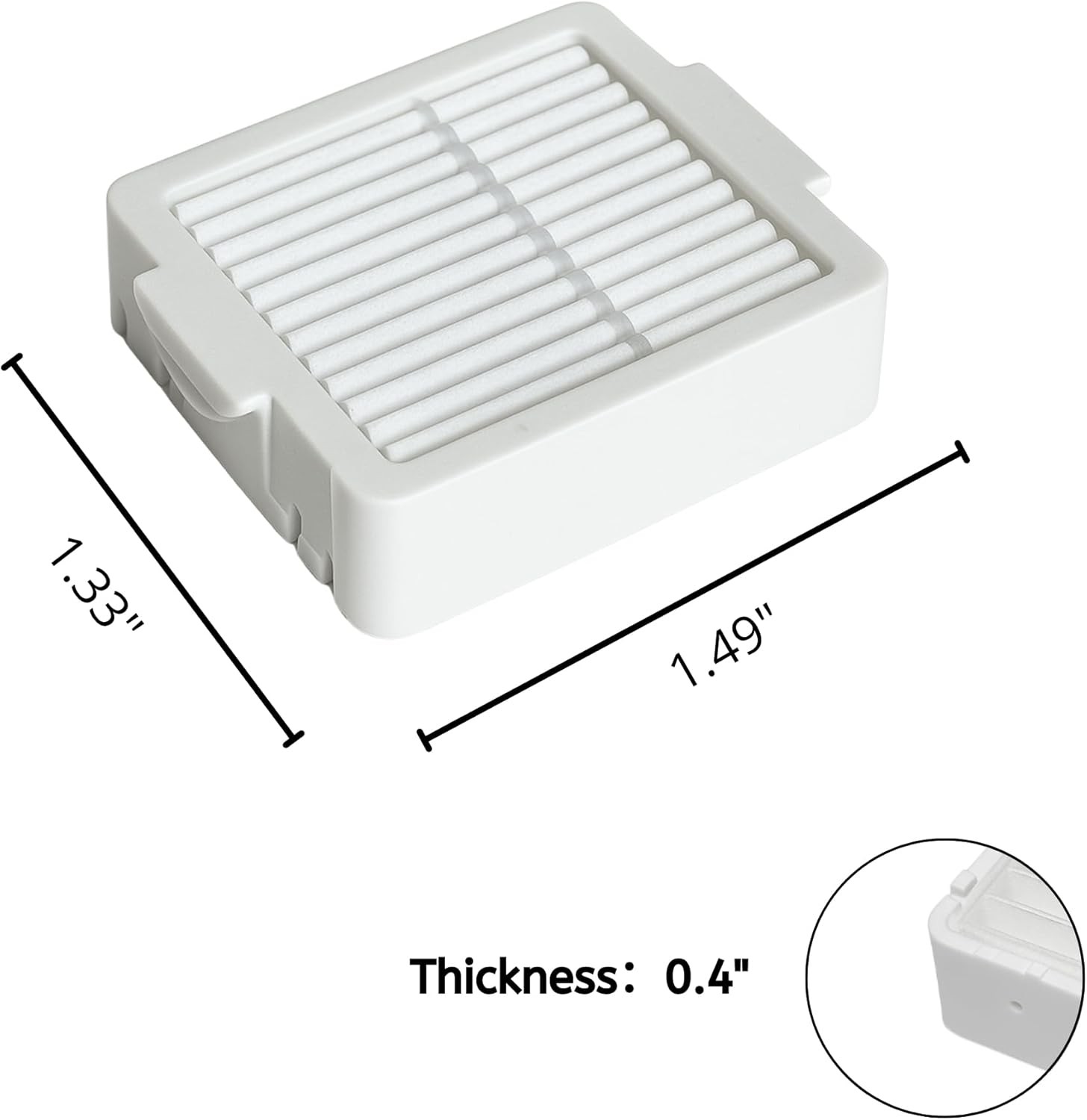 True HEPA Filter Replacement For Breath Breathe Pure Plus Portable Plug