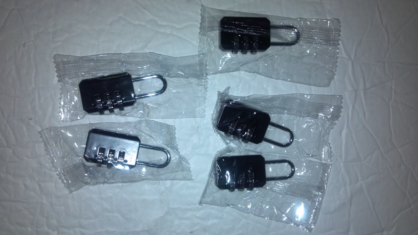 5X Combination Padlocks, Indoor Gym Locker Lock with Customizable 3-Digit Code