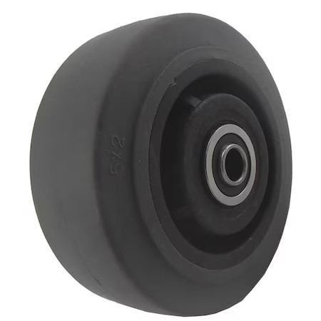 Caster Wheel, Gray, 75 Shore A, 1/2 In Bore,  20Pm15