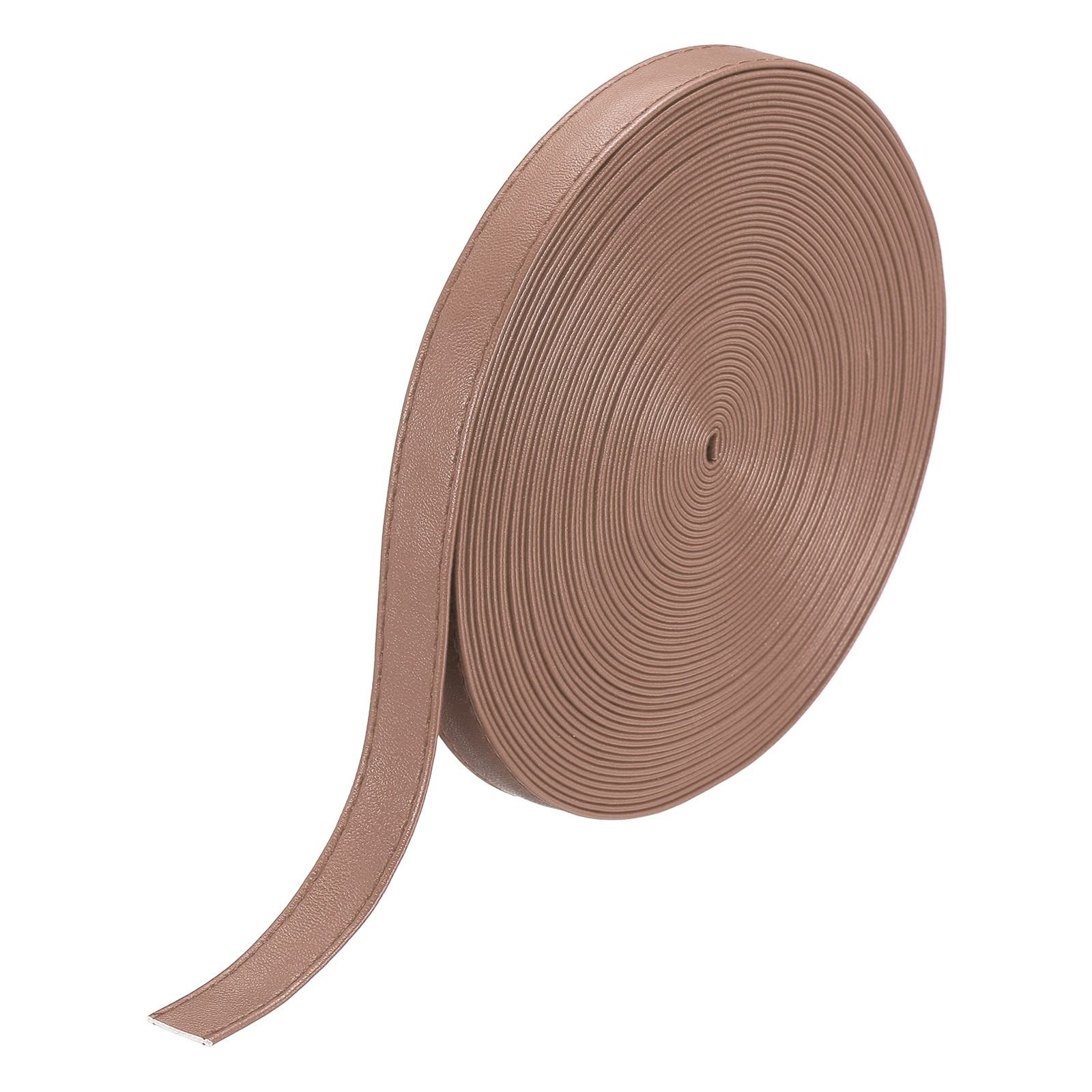 11Yard/10m Double Sided PU Leather Strap, 0.47" Wide Flat Strips, Leather Pink