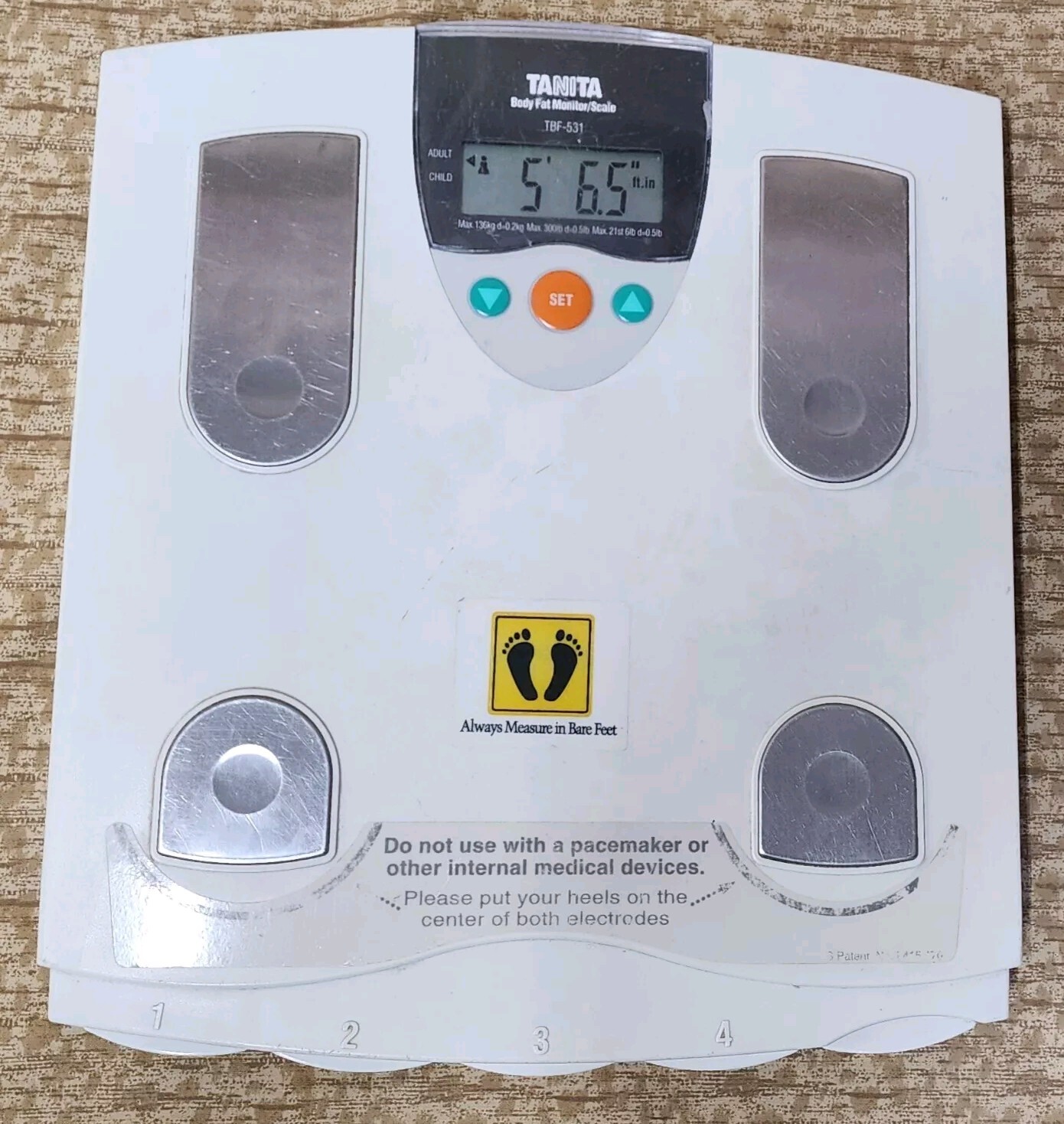 Tanita Body Fat Monitor Scale For Adult & Children TBF-531