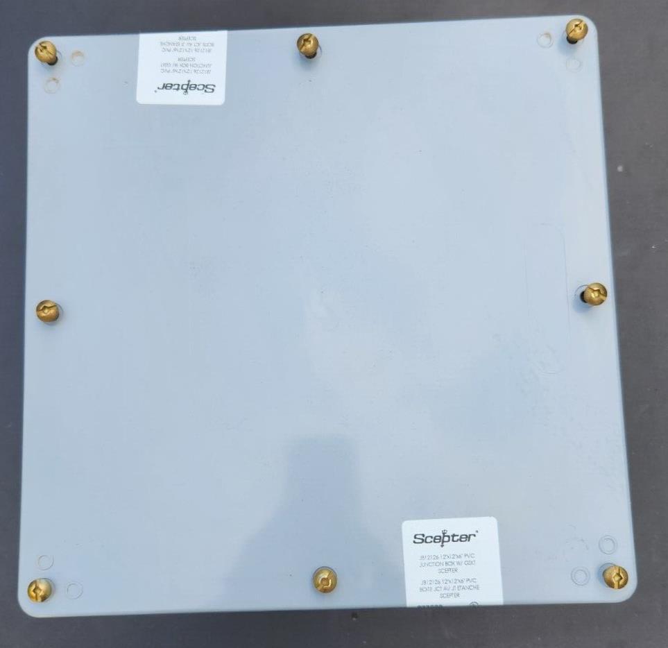 IPEX Scepter PVC Junction Box With Gasket Scepter 12" x 12" x 6" 077666