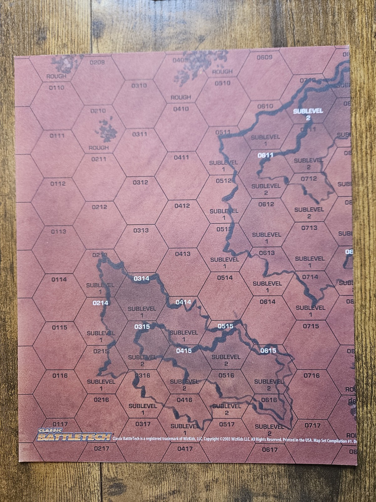 Classic Battletech 2003 Map Set Compilation #1 - 22 Total Maps (Missing Two) VG