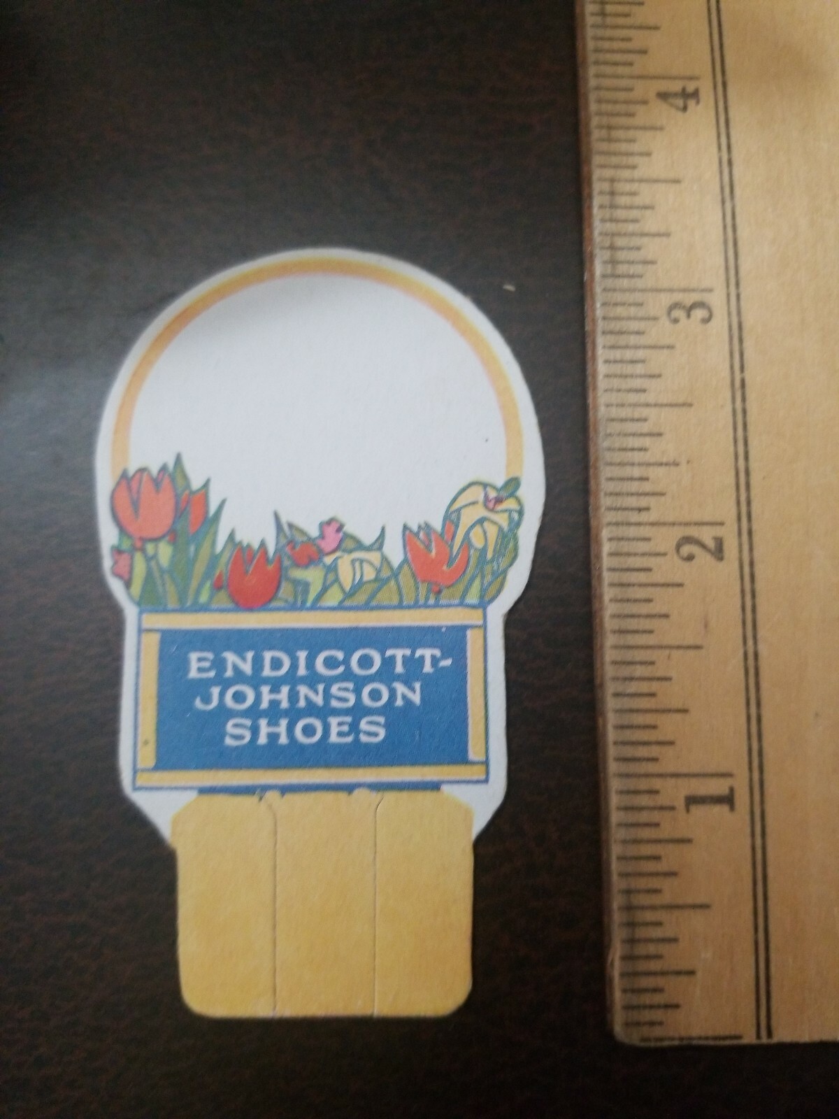 Vintage New Old Stock Endicott Johnson Shoes Store Display Sign for Boot / Shoe