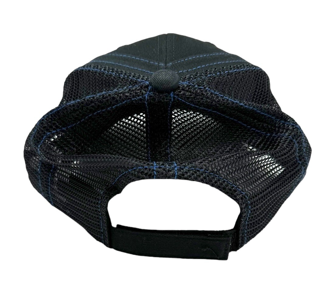 Black & Blue MOPAR "M" Logo Air Mesh Trucker Hat Cap
