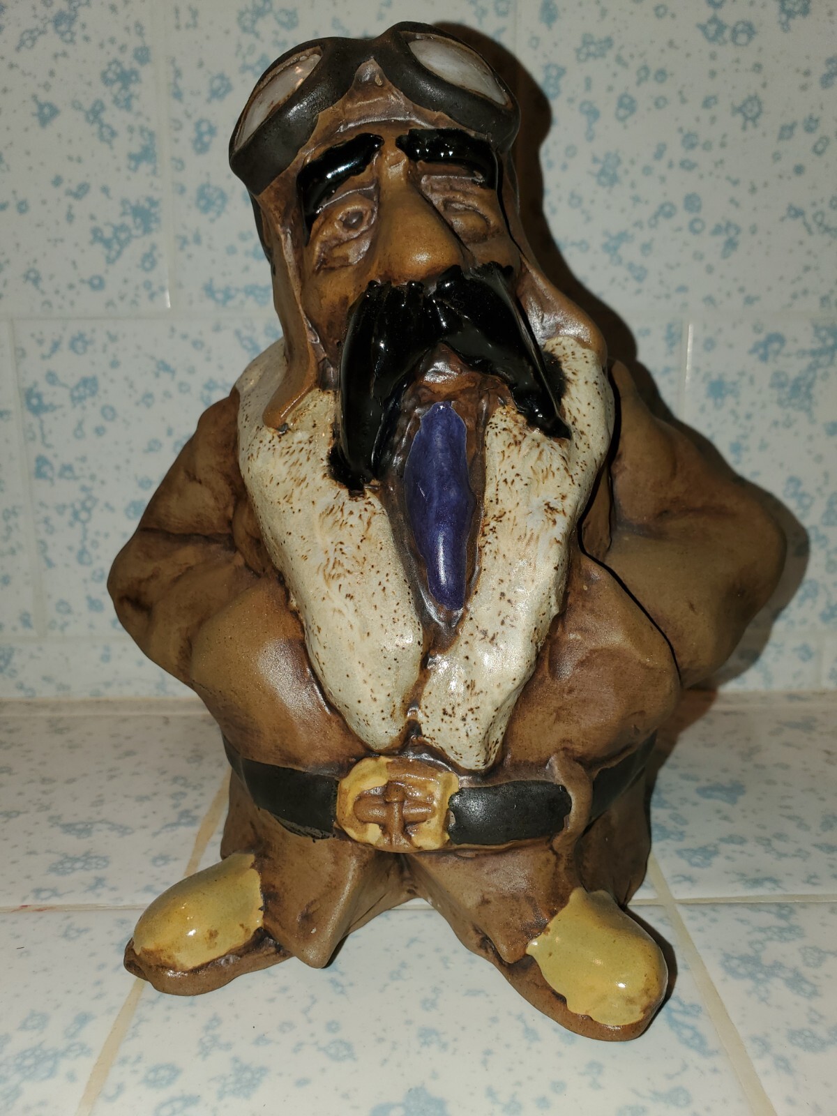 Jim Rumph "ACE" Ceramic Pilot Figure RARE