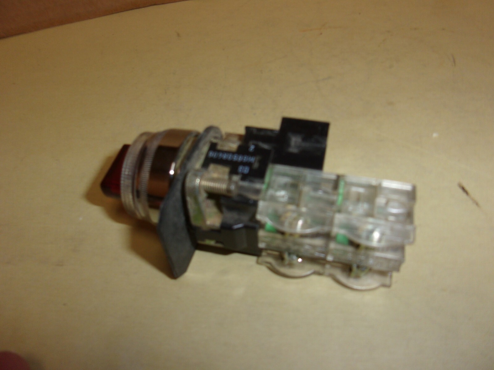 Red 2 Position Selector Switch M6650R406 , used