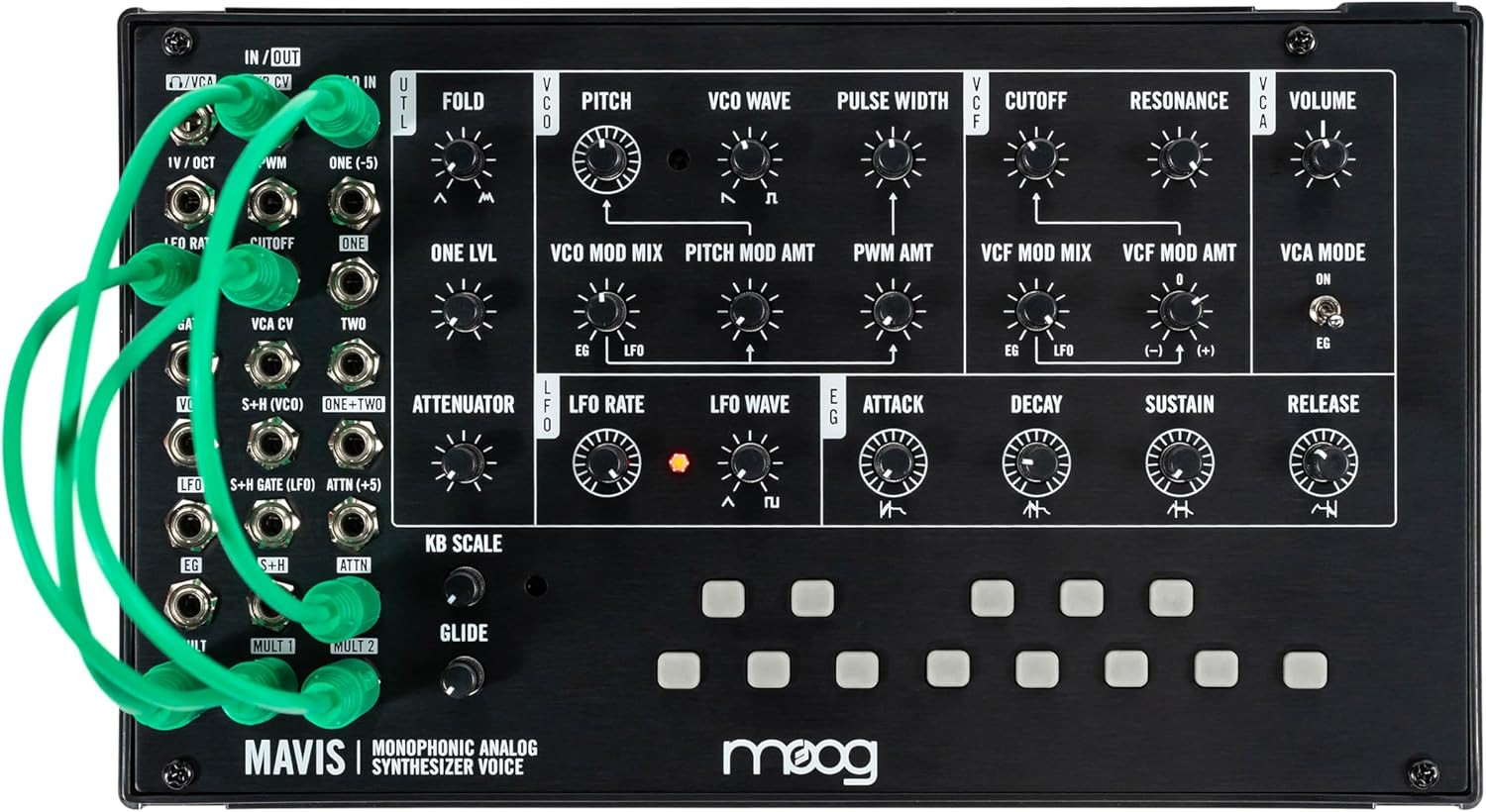 Mavis - Standalone Semi-Modular Analog Synthesizer Kit with Keyboard; Analog Osc
