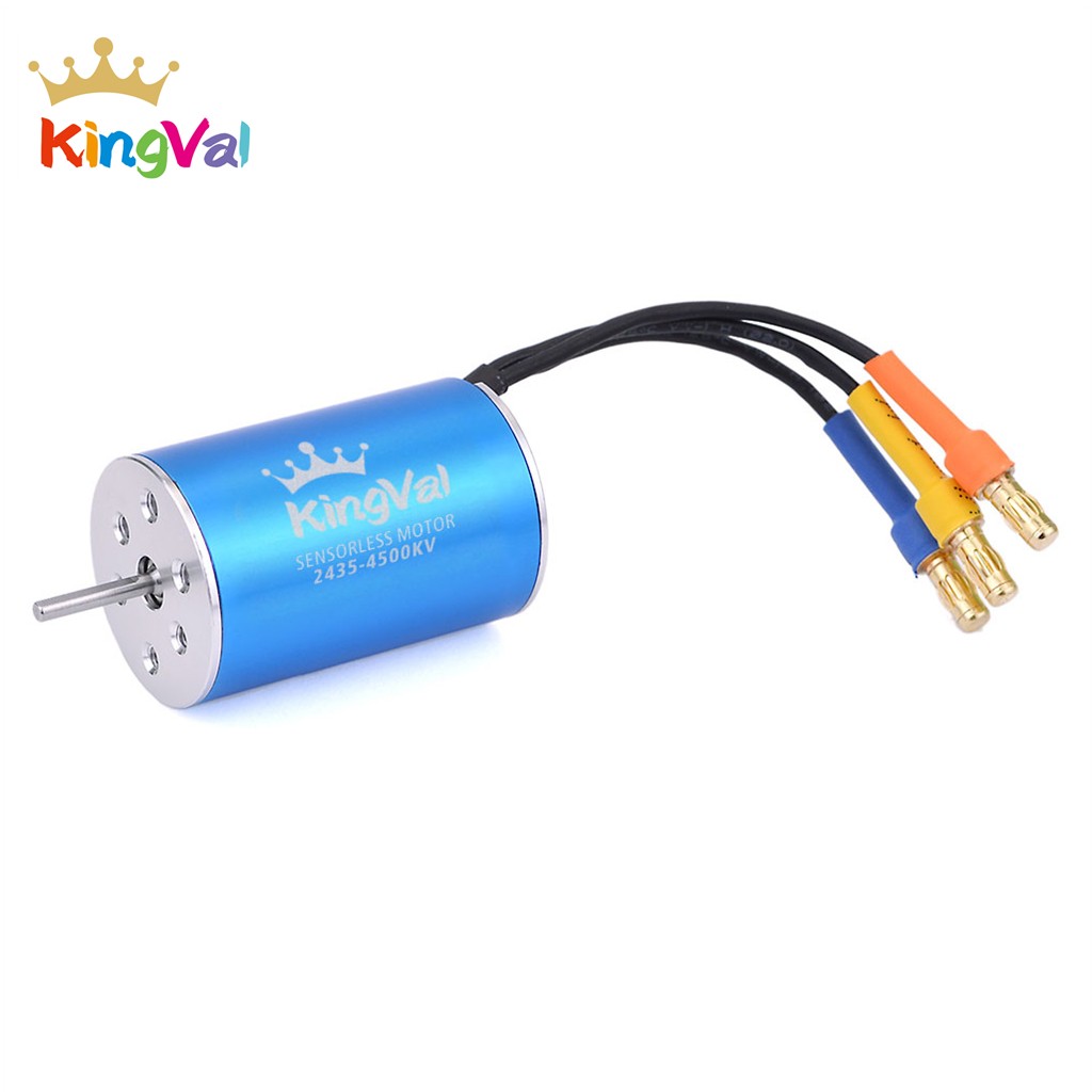 US SHIP KingVal 2435 4500/6100KV Sensorless Brushless Motor F/ 1/16 1/18 RC Car
