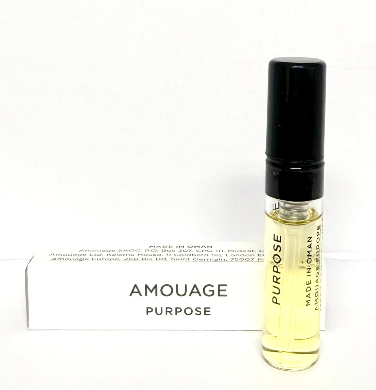 Amouage PURPOSE Sample Spray 2 ml/.06 oz. NEW! Buy more and save!
