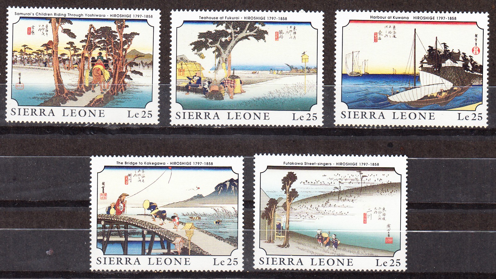 W SIERRA LEONE 1098-1127 (D) JAPANESE PAINTINGS