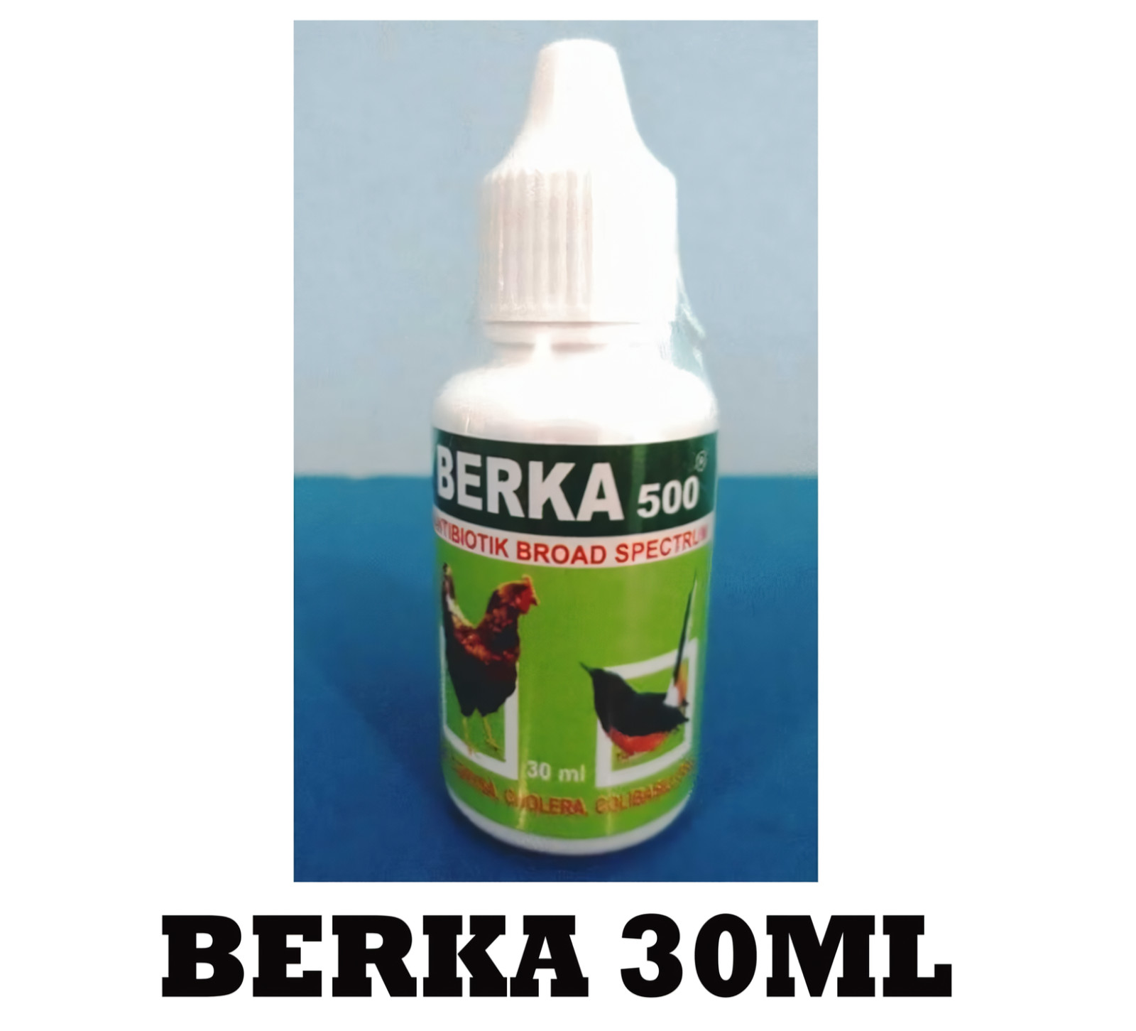 Berka 500 = Antibiotic Drops for chalky Droppings in Chickens and Birds