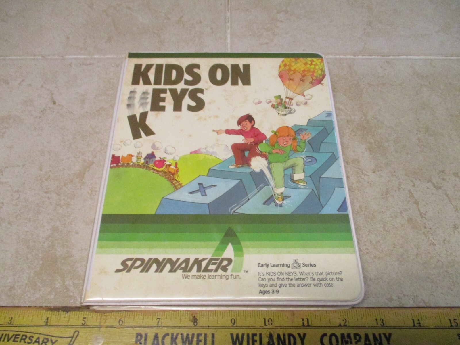 VTG KIDS ON KEYS Tandy Color Computer  2 SPINNAKER Software Video Game Box 1984