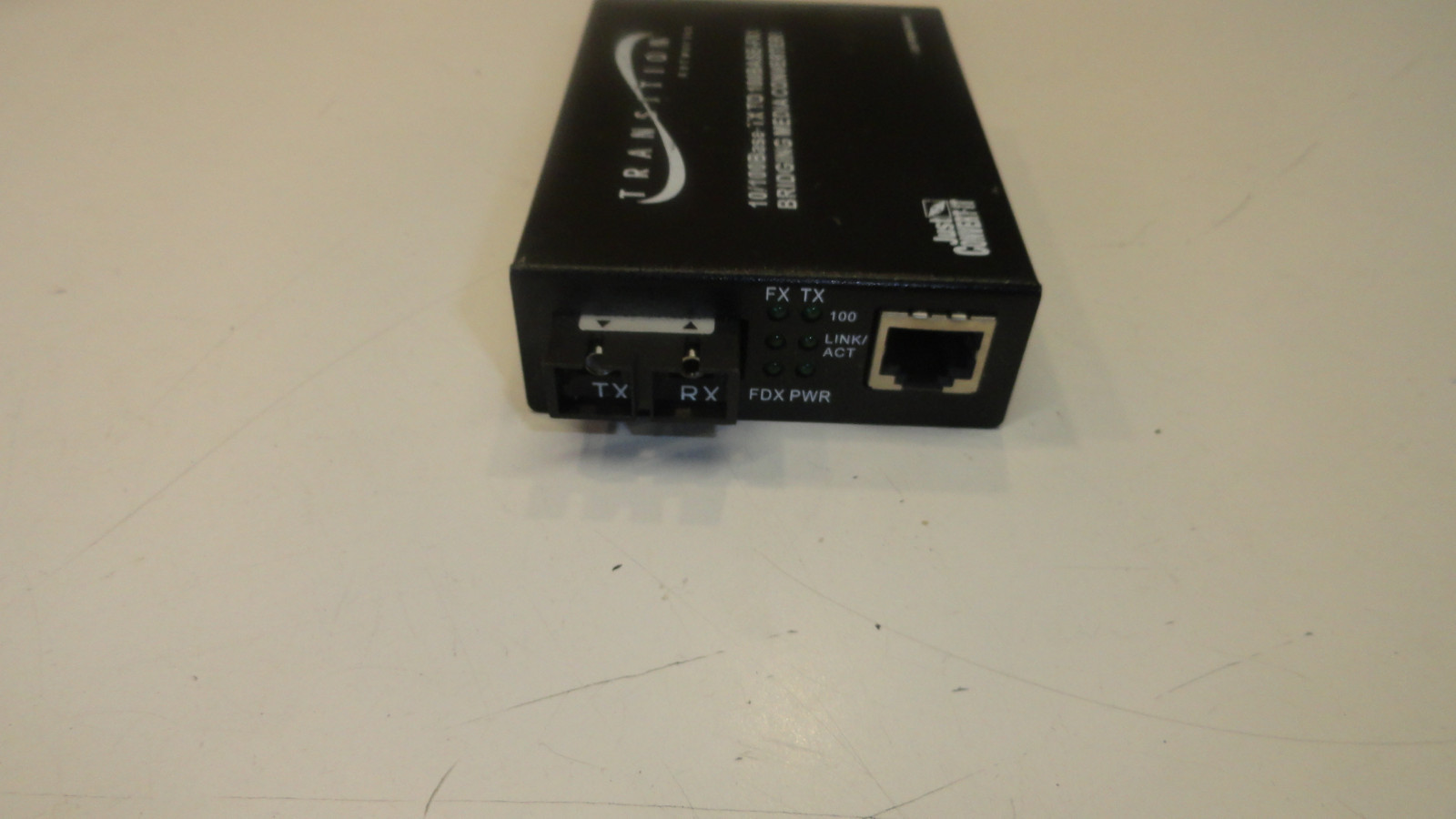 Transition Networks 10/100Base-TX to 100Base FX Bridging Media Converter Module