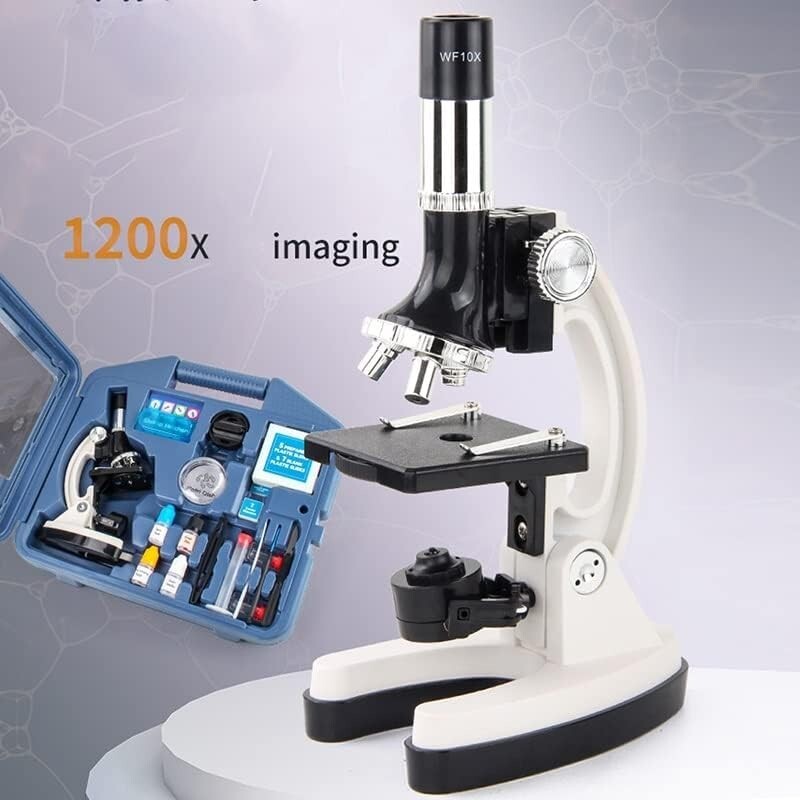 28 Pc Microscope Set 1200x With Black Carry Case Explore The World Observation