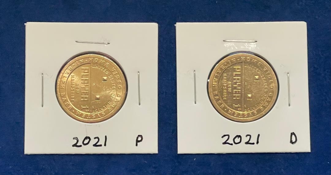 2021 P & D New Hampshire American Innovation Dollar 2 Coin Set Player 1