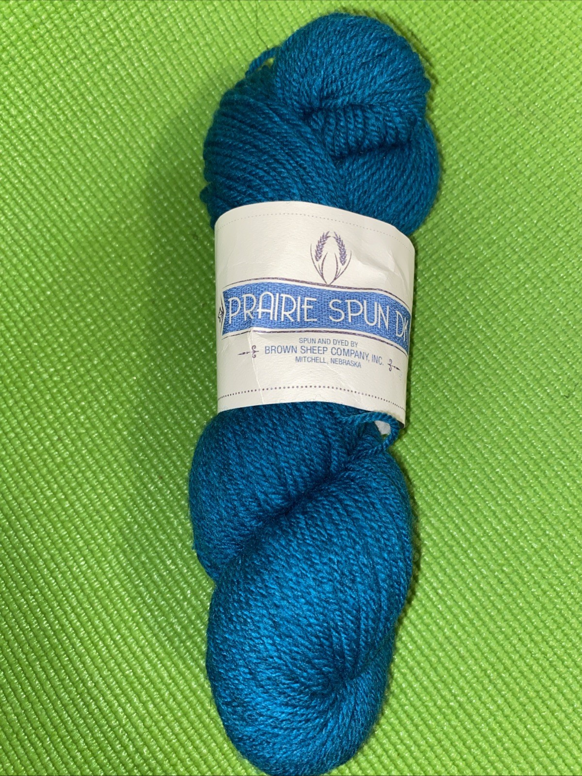 Prairie Spun DK 100% Wool Yarn Color Dk90 Lost Lake Skein Blue
