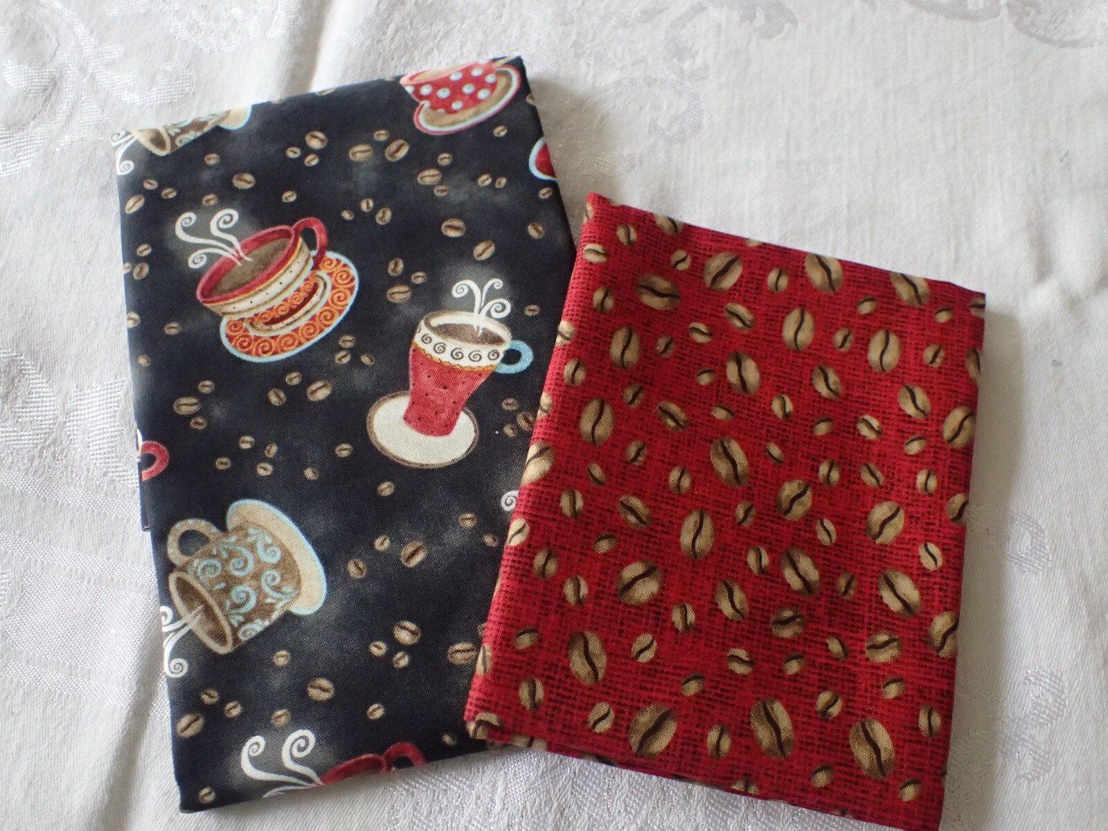 Pass the Hot Dish Fabric Design for 2 dishes Sewing Craft w/ 4 Fabric sheets