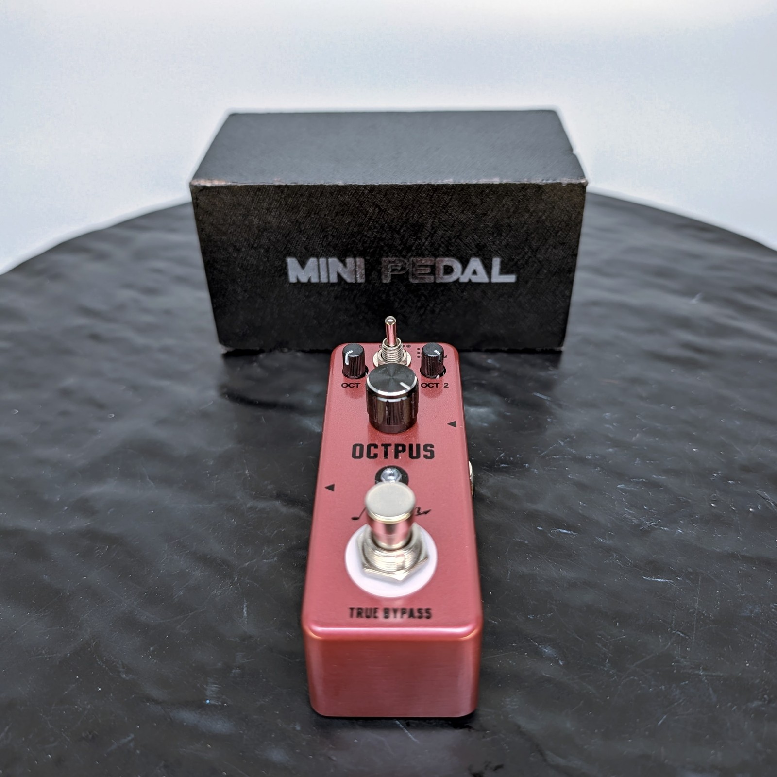 Neewer Rowin Octpus Octave Pedal Guitar+Bass True Bypass Mini Compact Pink