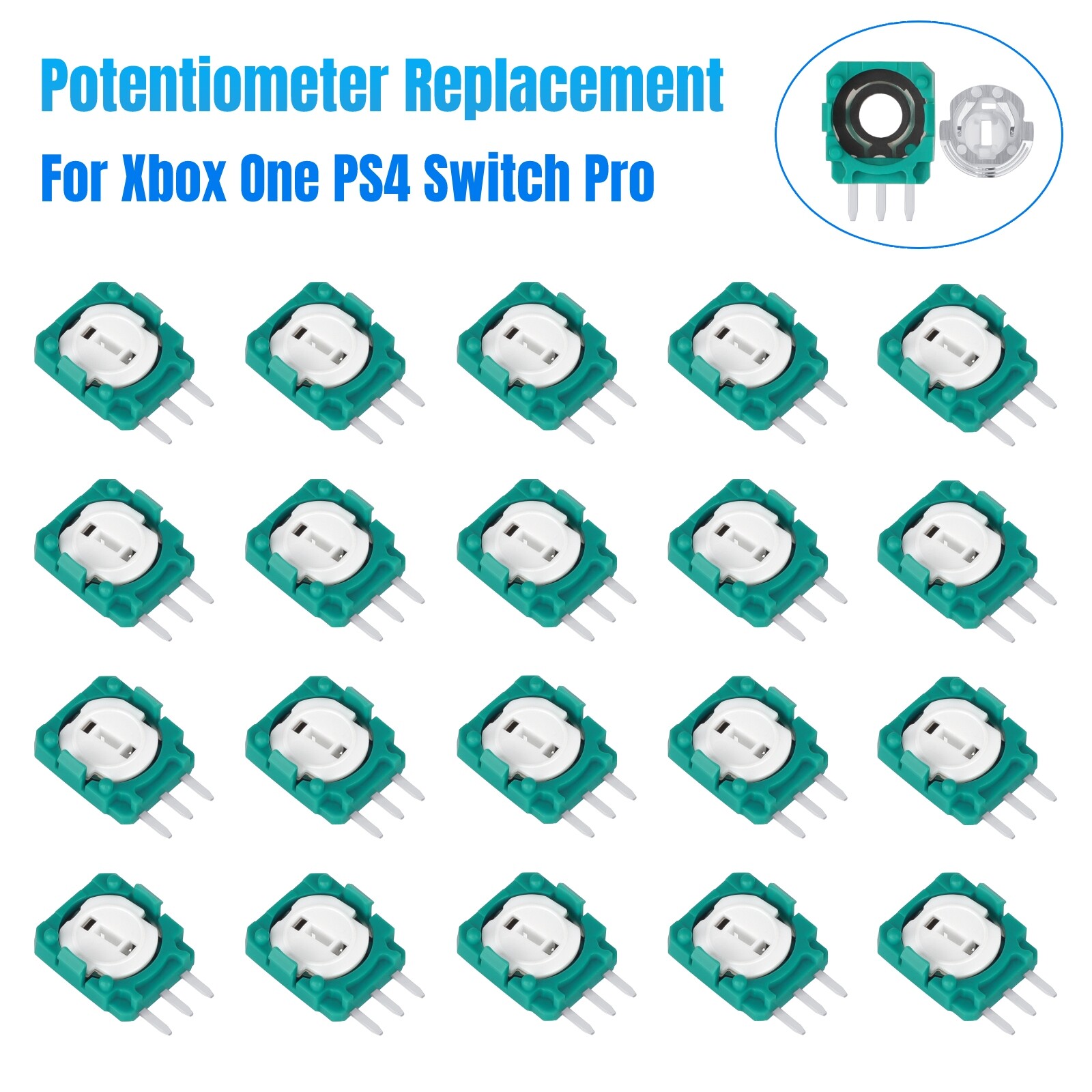 20Pcs Analog Joystick Potentiometer for Xbox One PS3 PS4 Switch Pro Controller