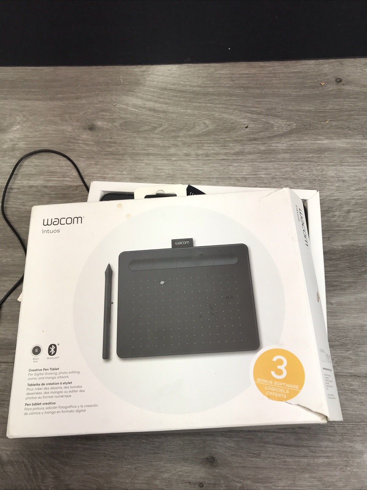 Wacom Intuos CTL-4100 Small Drawing Tablet - Black (TABLET ONLY- NO PEN)