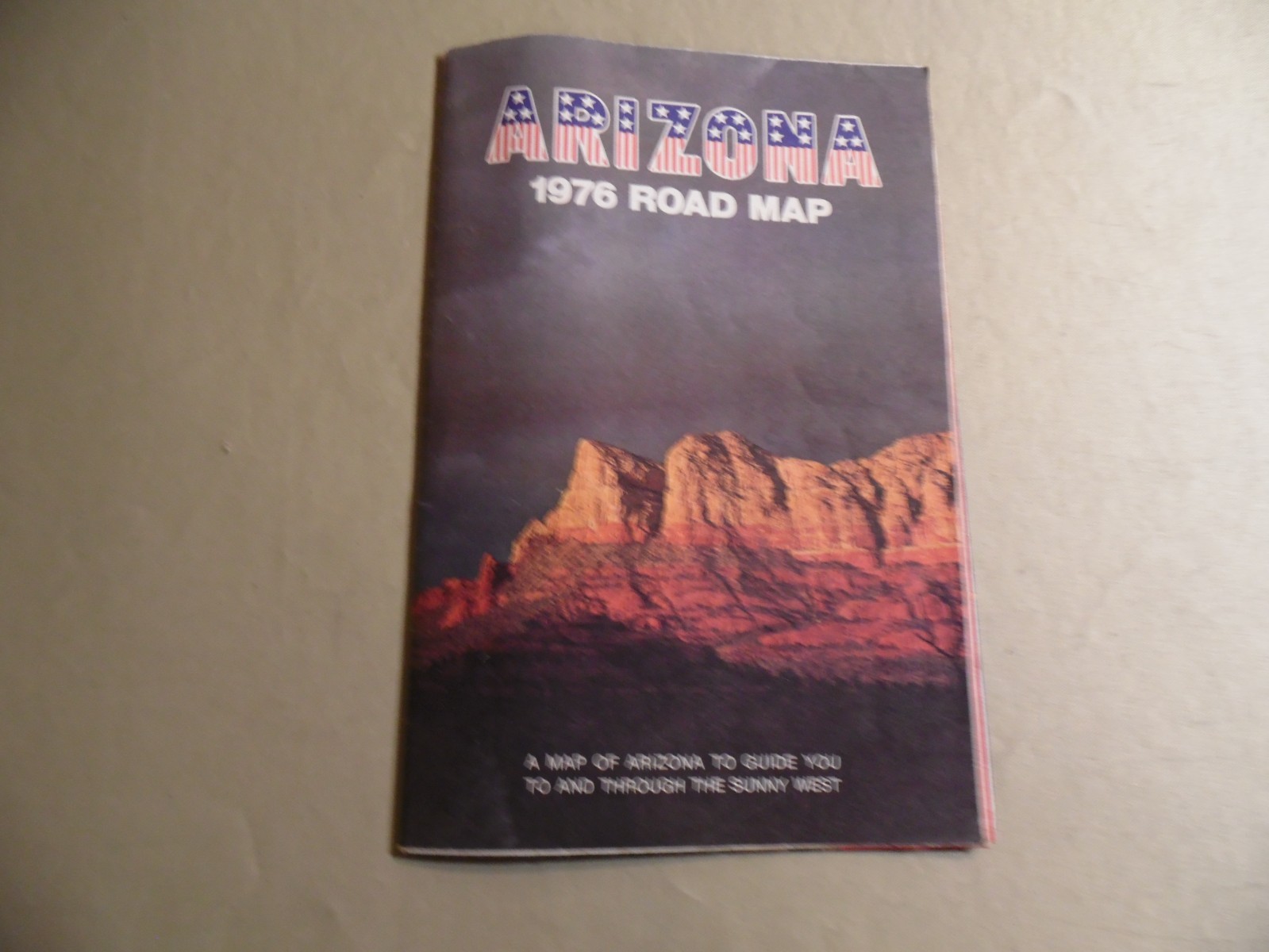 Arizona 1976 Road Map / Free Domestic Shipping
