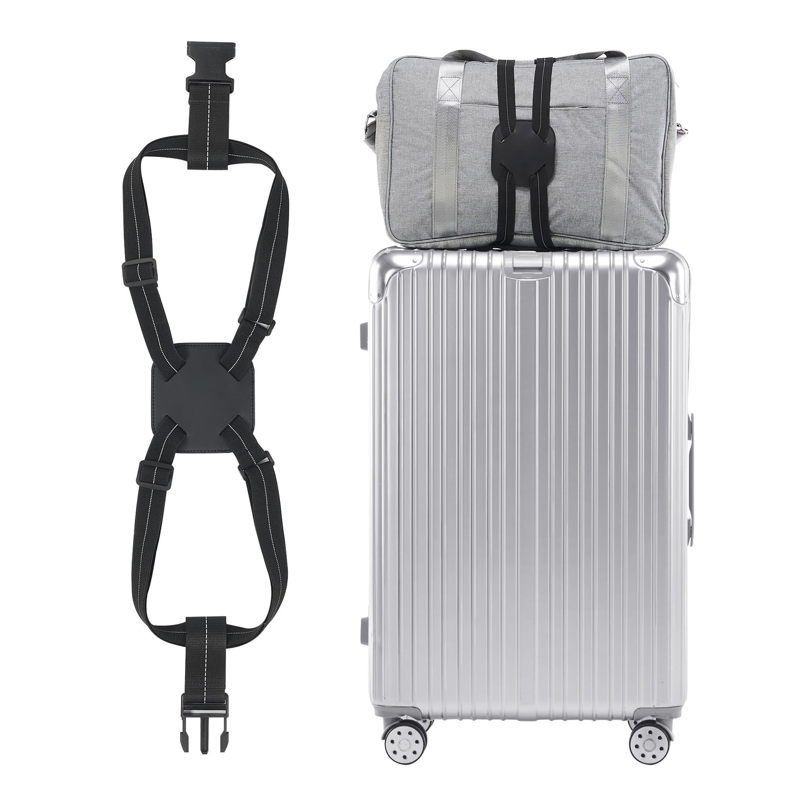 Travelkin Luggage Straps for Suitcases, Luggage Bungee Straps for Attaching B...