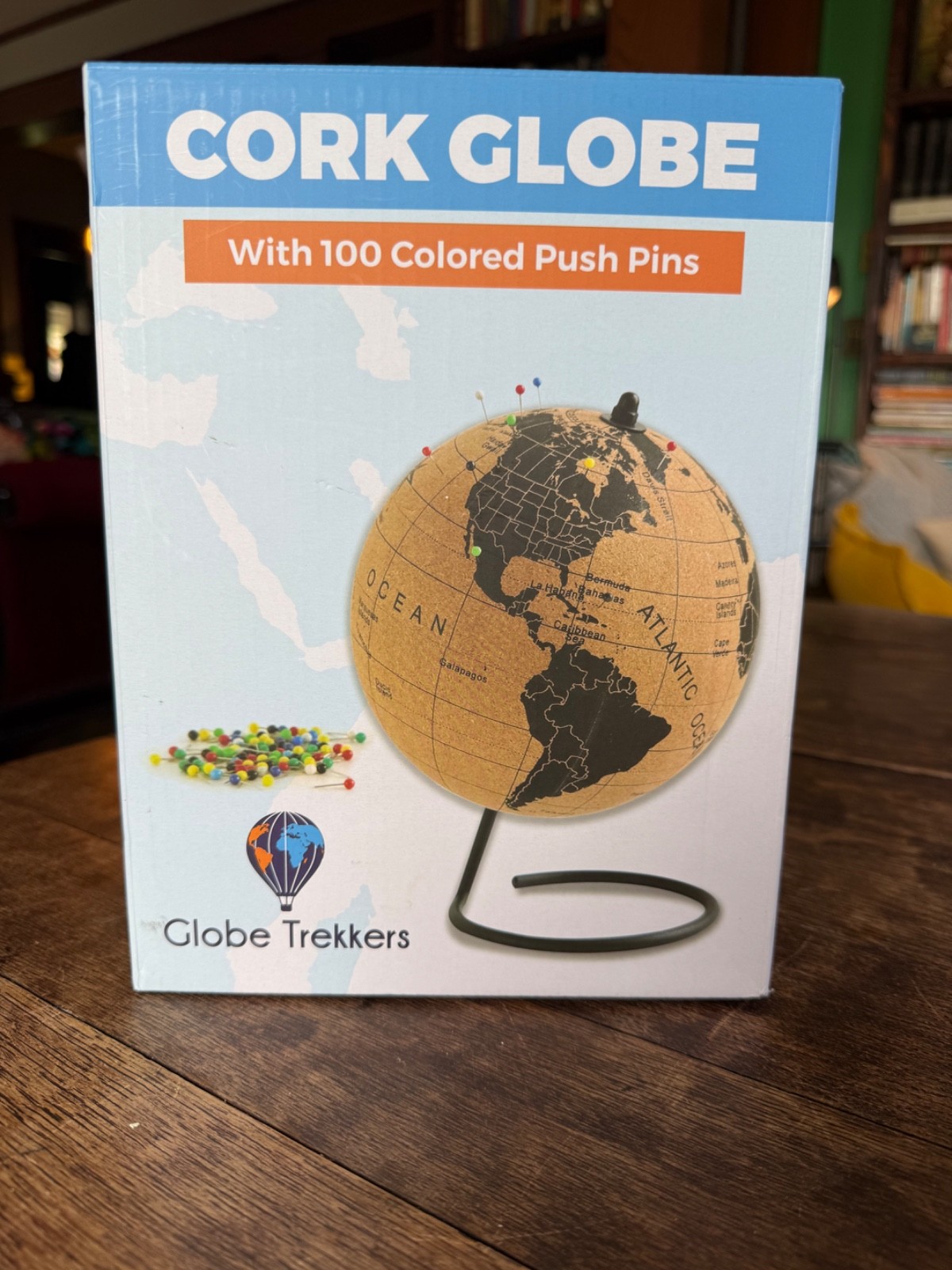 New in Box Cork Globe by Globe Trekkers Travel Tracker Medium 9.4"