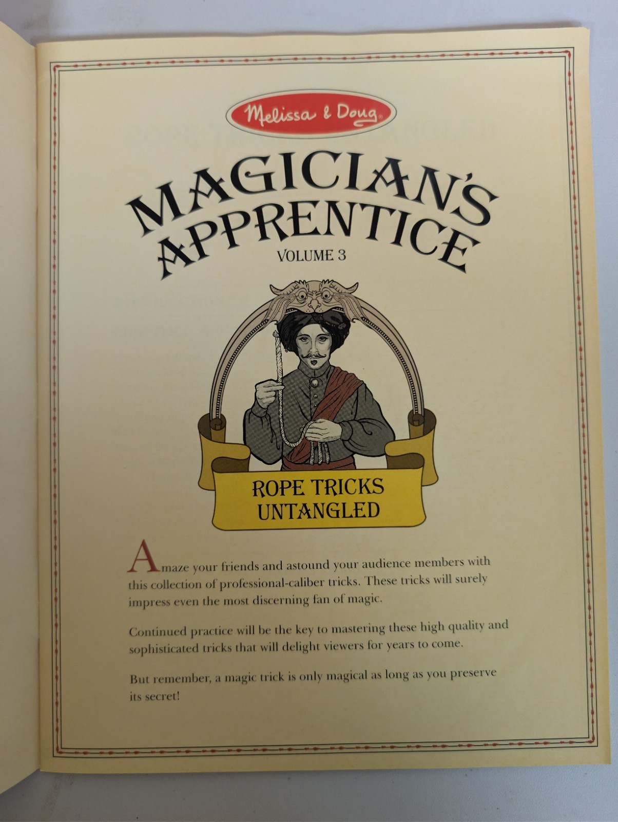 Melissa & Doug Magician's Apprentice Volume 3 Rope Tricks Untangled
