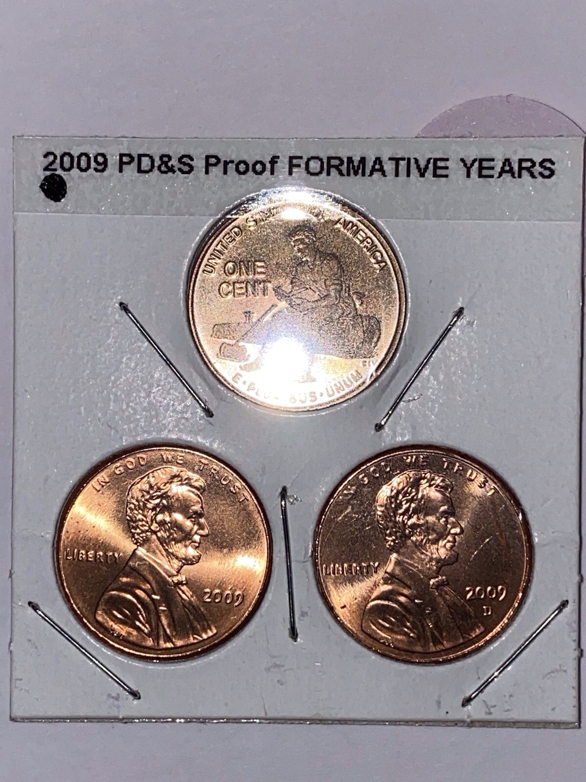 2009 P D & S Formative Years Proofs Lincoln Pennies UNC Set of 3. Free Shipping.