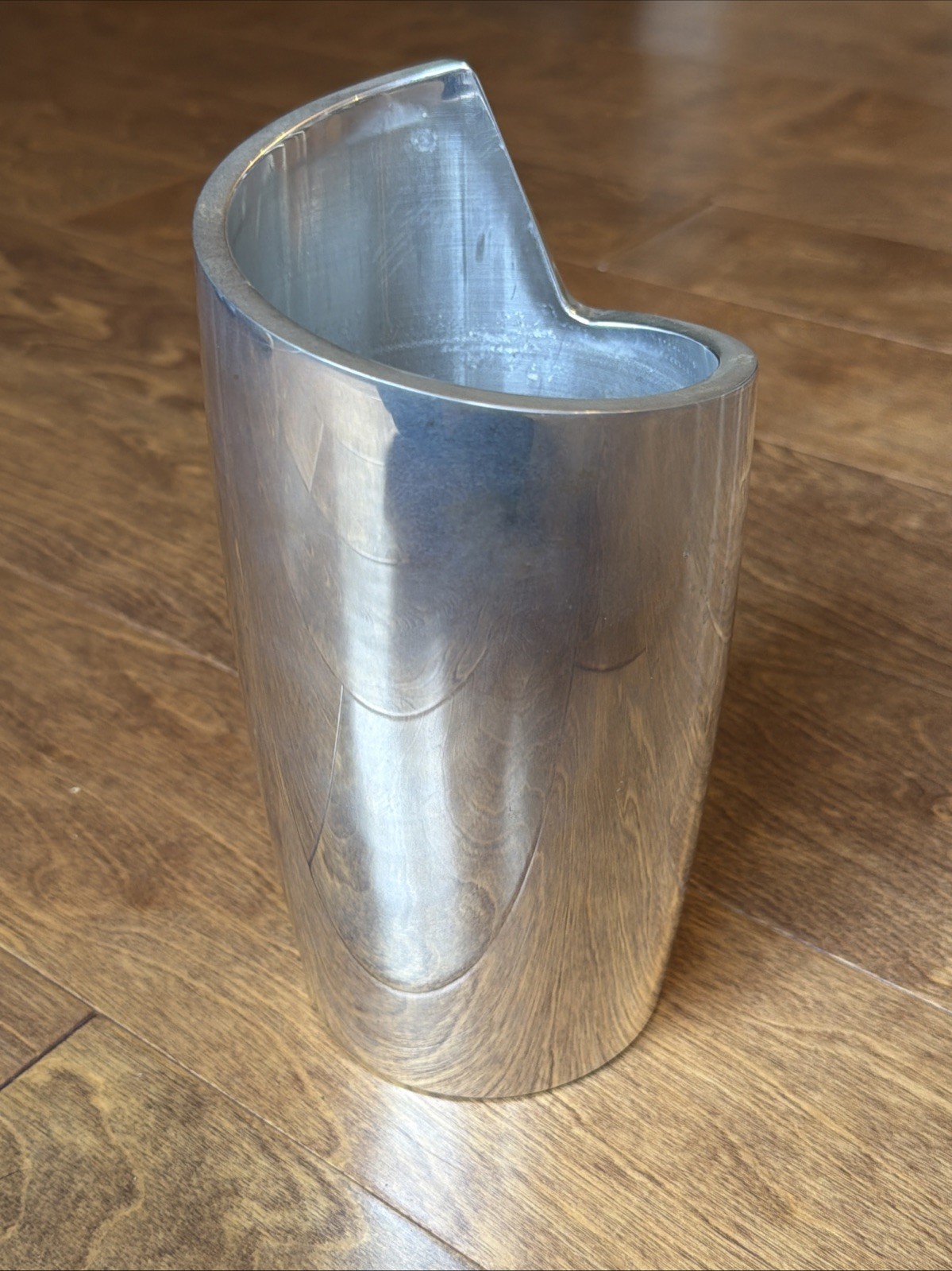 Nambe 1998 Spiral Wine Bottle Chiller - Alloy 6190 Smith & Celentano Design