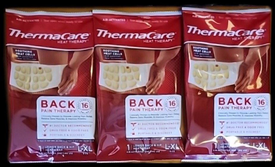 5 THERMACARE HEAT THERAPY BACK PAIN 16 HOUR RELIEF L-XL EX:5/28 FREE SHIPPING US