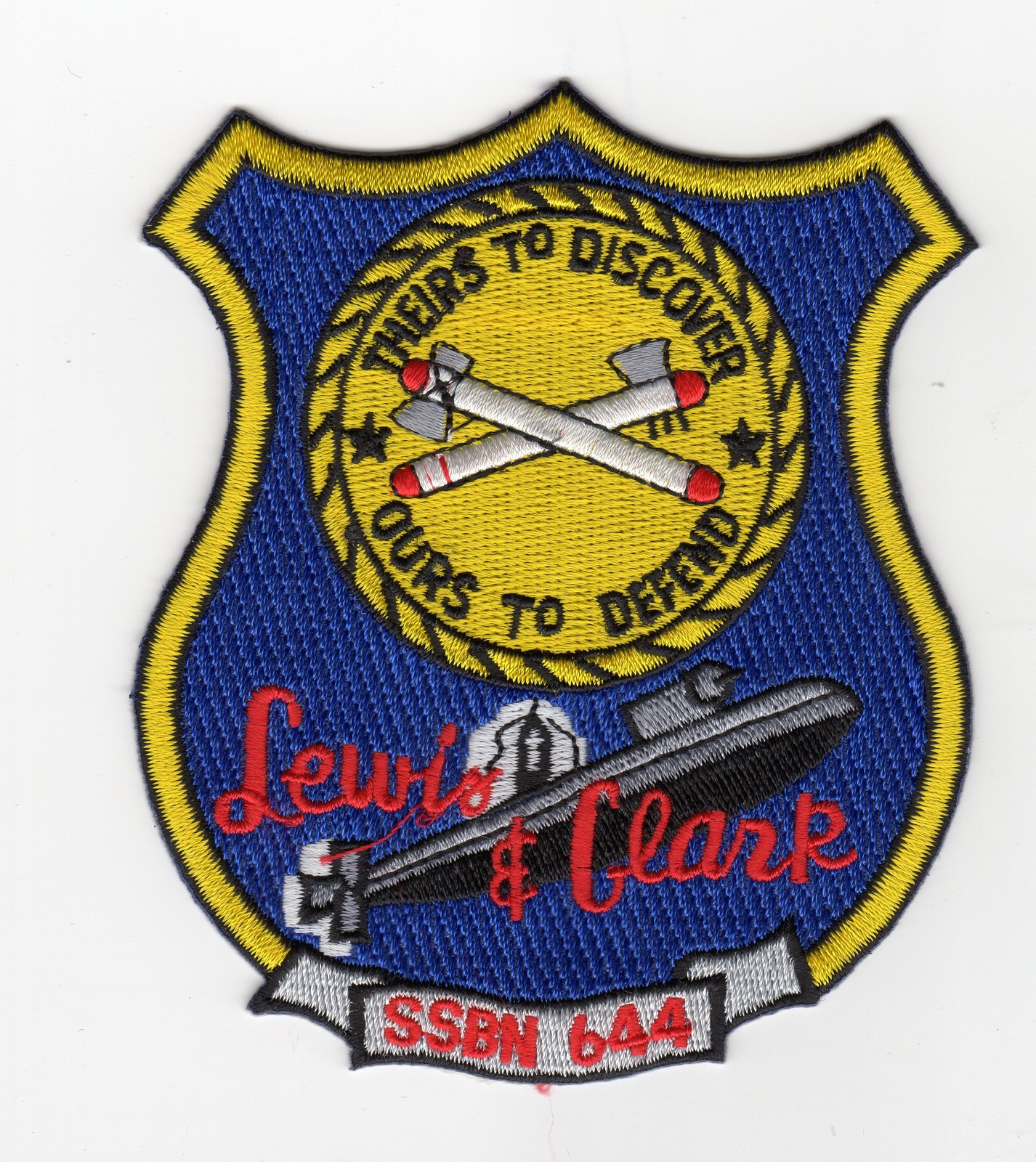 USS Lewis & Clark SSBN 644 - BC Patch Cat No B482