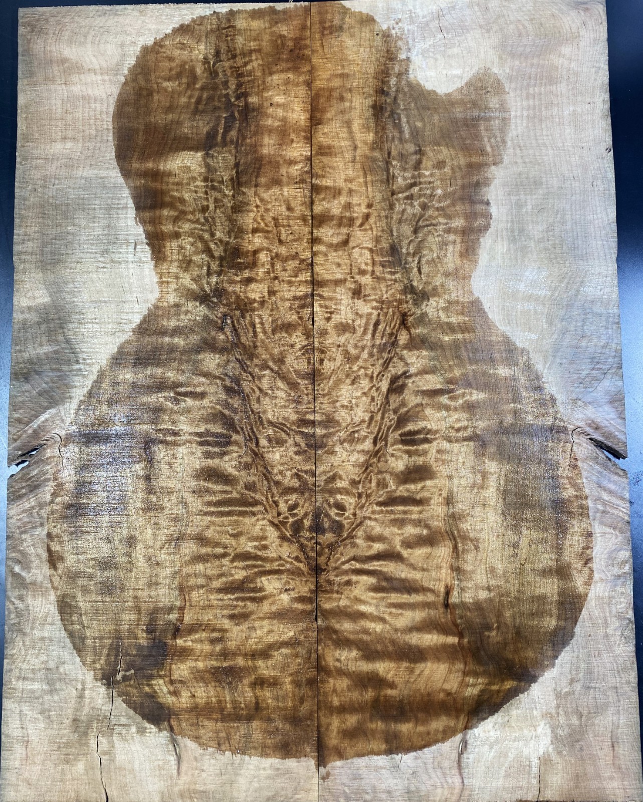 Guitar/Bass Top Veneer Curly Maple Bookmatched Set Luthier Supply