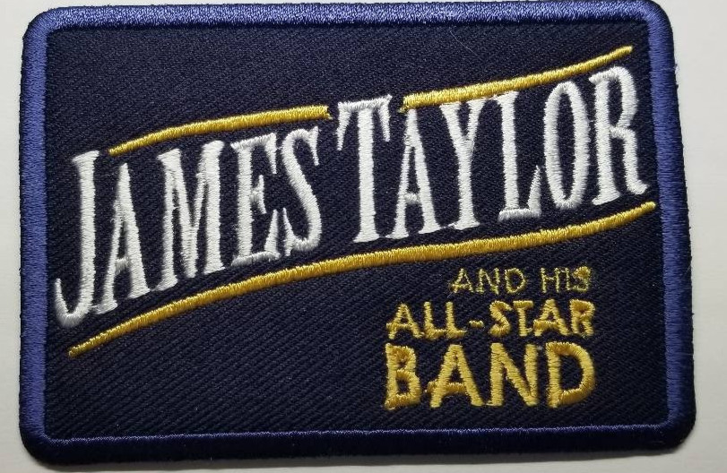 James Taylor & His All-Star Band Embroidered  Patch approx 2.5x3.5"