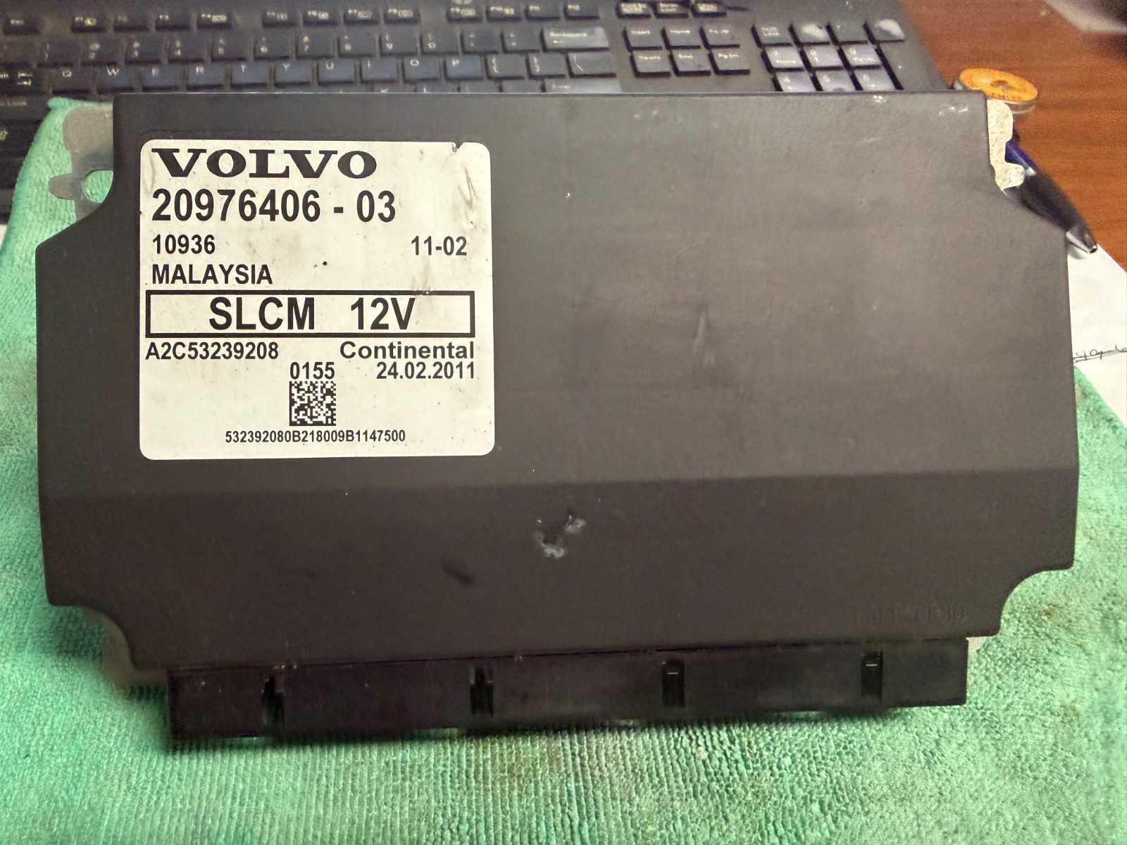 2013  VOLVO LIGHT CONTROL MODULE SLCM 20976406-03, A2C53239208  VIN # 558669