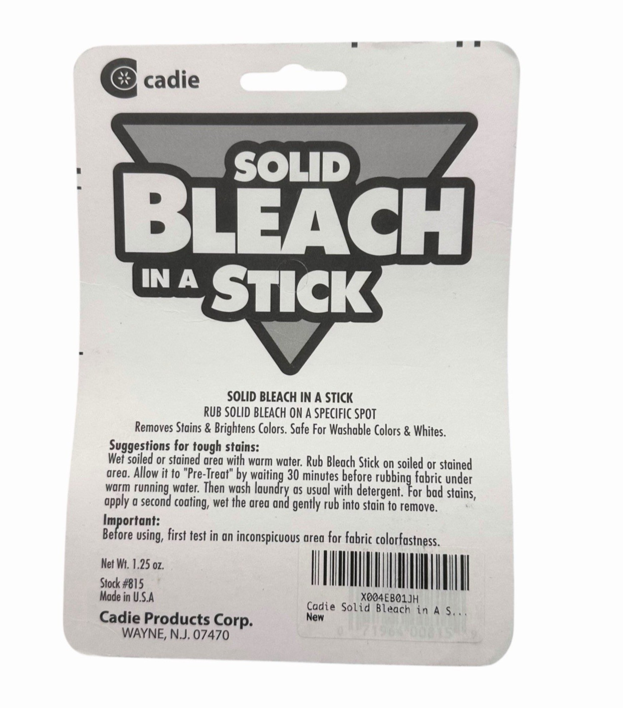 Cadie Solid Bleach in a Stick (1 Pack)