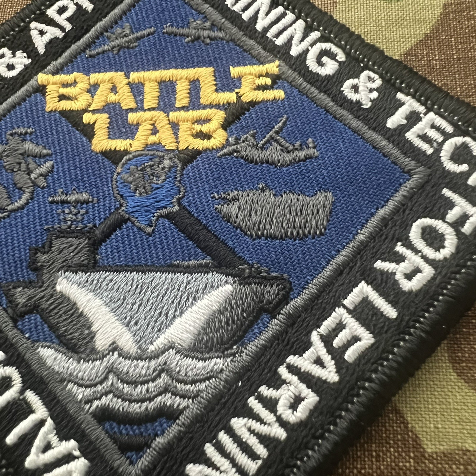 USMC BATTLE LAB Patch US Marine Corps Training Tec Eval Unit Marines