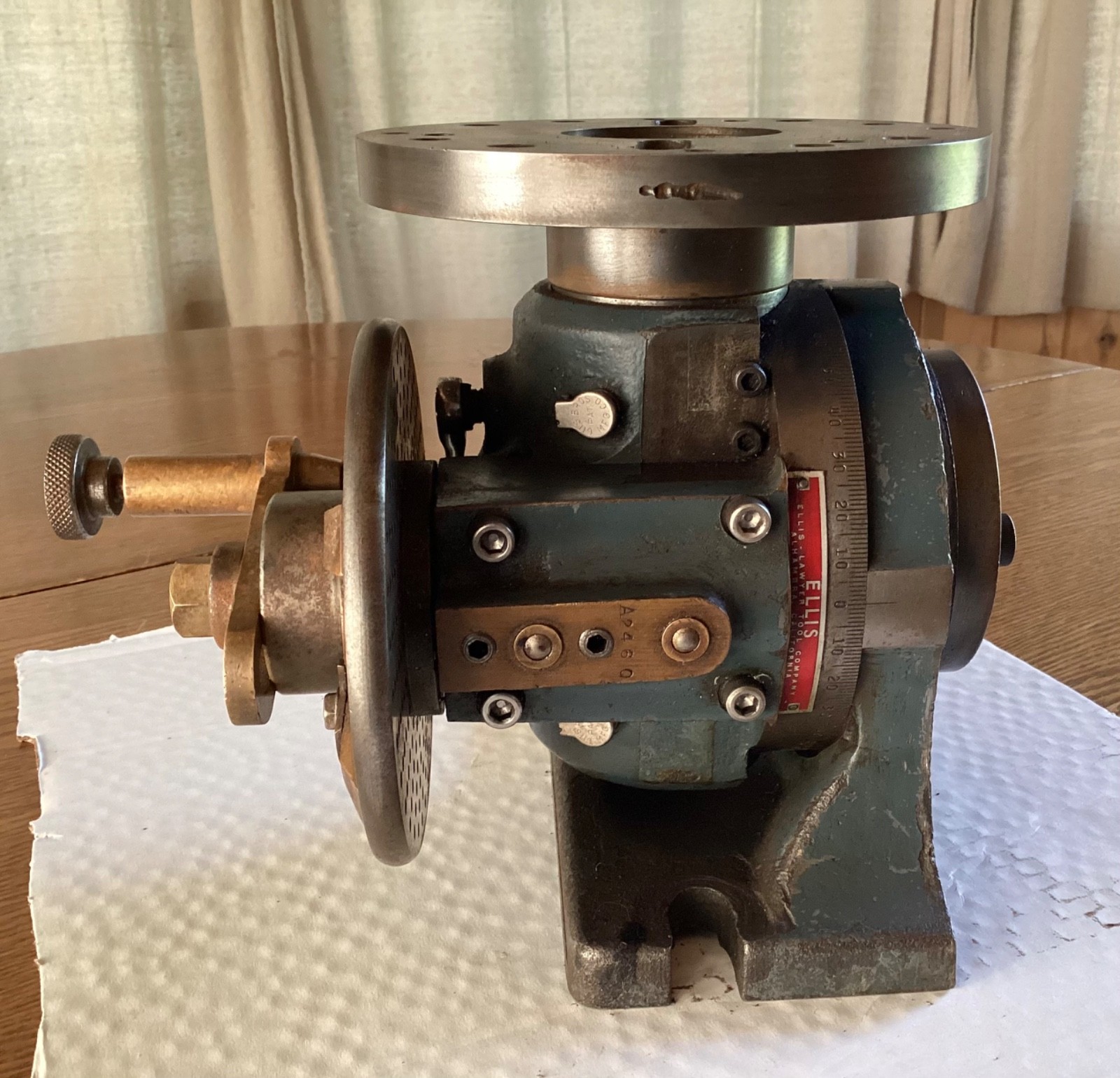 Ellis Lawyer Tool Company Dividing Indexing Head Indexer USA