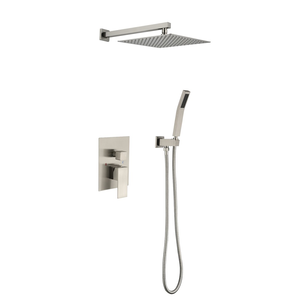 12 Inch Rain Shower Head System Wall Mounted Square Shower Head for Bathroom