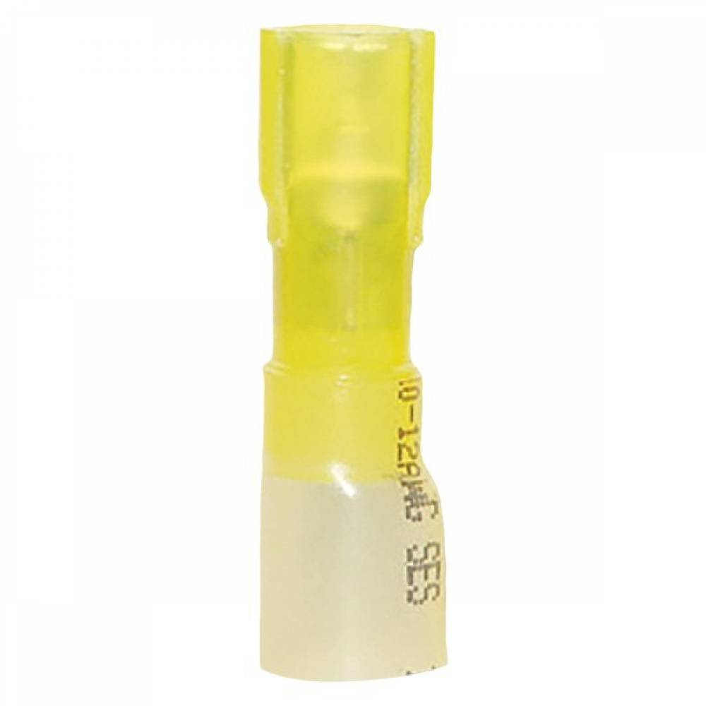Ancor 320825 12-10 AWG Female Heat Shrink Disconnects, Yellow, 25 Pack