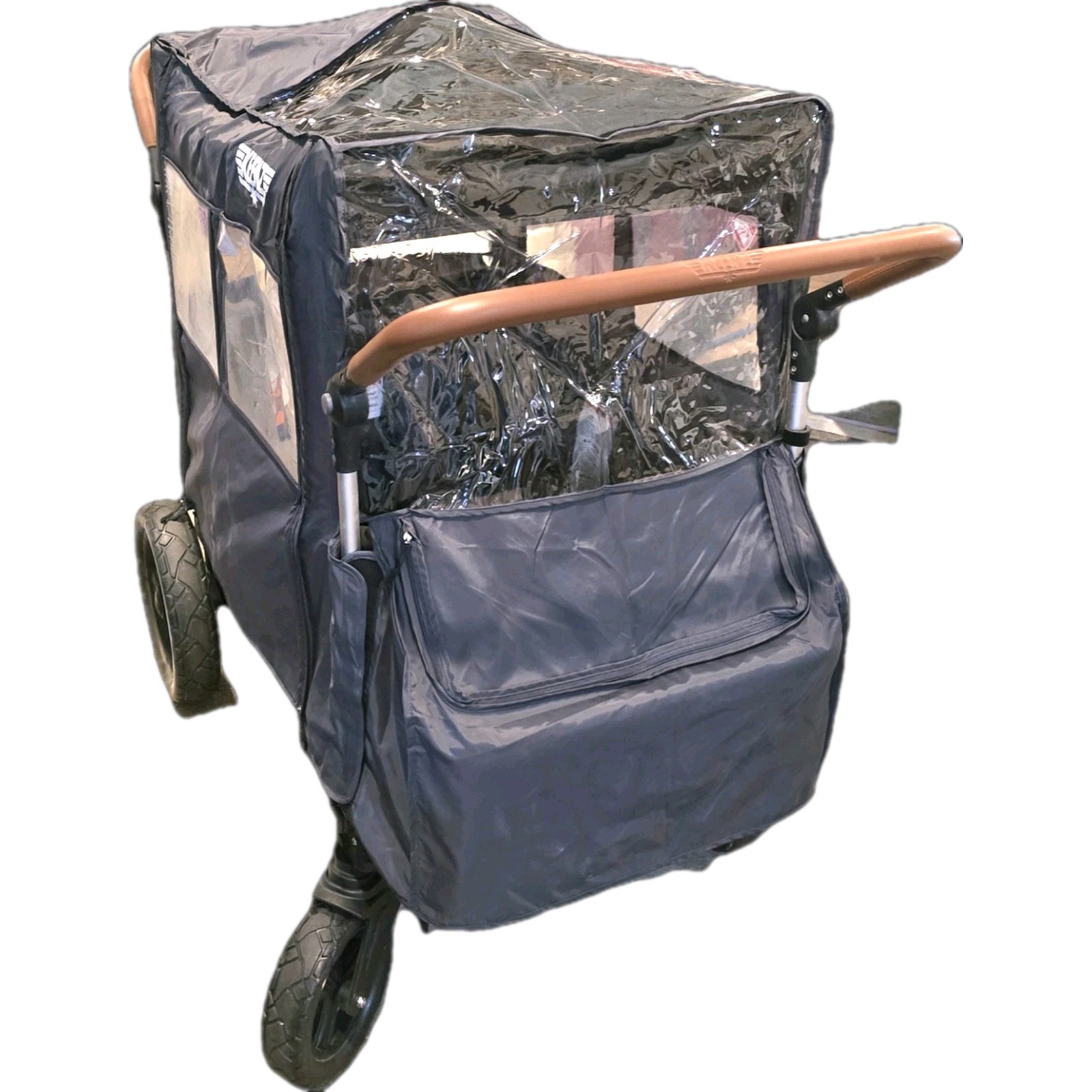 Keenz 7s Stroller Wagon - Gray includes canopies and all accessories.