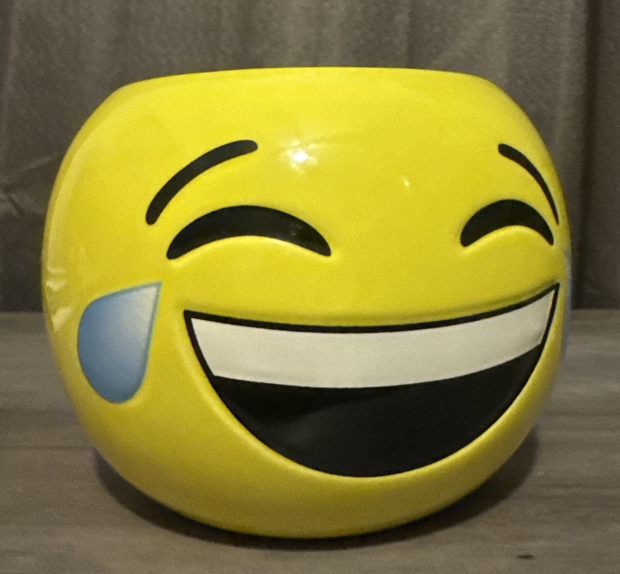 Laughing Lol Yellow Emoji Planter Pot 4.5” by 5.5”
