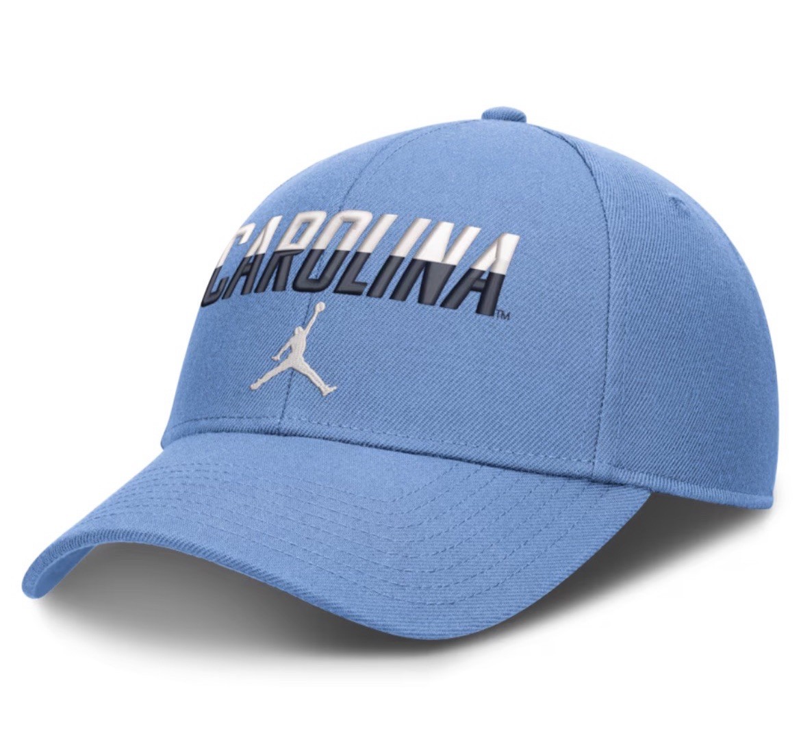 Nike North Carolina Tar Heels Jordan On Field Gameday Men’s Rise Cap Blue Hat