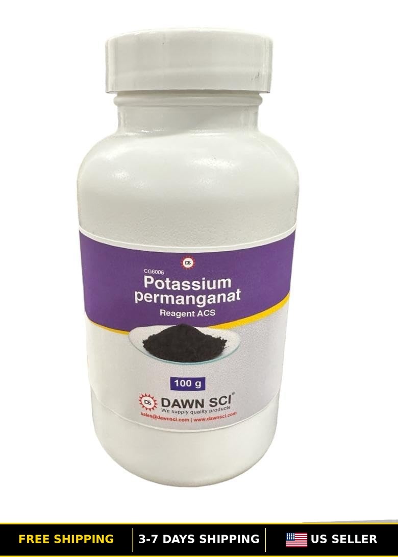 Potassium Permanganate Powder 100g – Reagent Grade, Free-Flowing Crystals – High